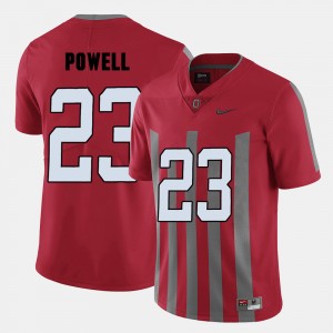 Men Football Ohio State Buckeye #23 Tyvis Powell college Jersey - Red