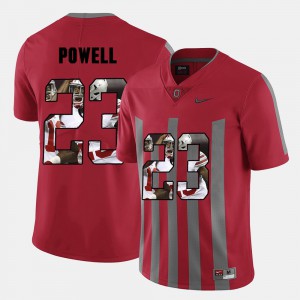 Men Pictorial Fashion #23 Ohio State Buckeye Tyvis Powell college Jersey - Red