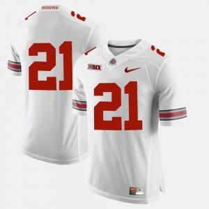 Men's Ohio State Buckeyes Alumni Football Game #21 Parris Campbell college Jersey - White