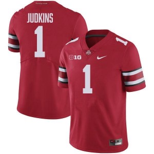 Men's Football #1 OSU Buckeyes Quinshon Judkins 2024 Jersey - Red