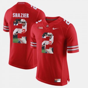 Men Pictorial Fashion Buckeye #2 Ryan Shazier college Jersey - Scarlet