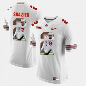 Men's #2 Pictorial Fashion Ohio State Ryan Shazier college Jersey - White