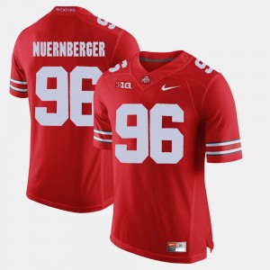 Men's OSU Alumni Football Game #96 Sean Nuernberger college Jersey - Scarlet