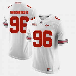 Mens #96 Buckeyes Alumni Football Game Sean Nuernberger college Jersey - White