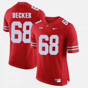 Men Buckeyes #68 Alumni Football Game Taylor Decker college Jersey - Scarlet