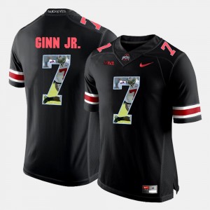 Men OSU Pictorial Fashion #7 Ted Ginn Jr. college Jersey - Black