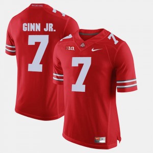 Men's #7 Ted Ginn Jr. college Jersey - Scarlet Alumni Football Game Ohio State