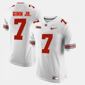 Men Ohio State Buckeye #7 Alumni Football Game Ted Ginn Jr. college Jersey - White