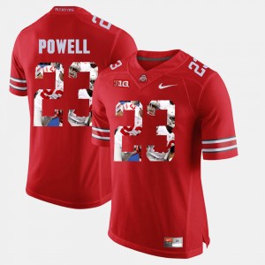 Men Pictorial Fashion Ohio State Buckeye #23 Tyvis Powell college Jersey - Scarlet