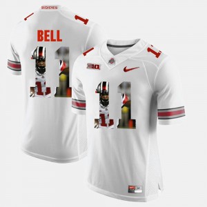 Men #11 Vonn Bell college Jersey - White Pictorial Fashion Ohio State