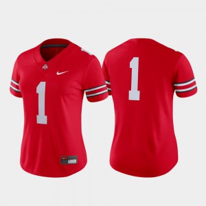 Women Football Game #1 Ohio State college Jersey - Scarlet