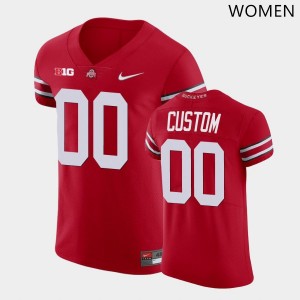 Women's #00 OSU Football Custom High School Jersey - Scarlet