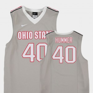 Kids Basketball Replica #40 Ohio State Daniel Hummer college Jersey - Gray