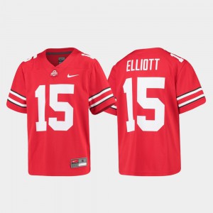 Youth OSU #15 Alumni Football Game Ezekiel Elliott college Jersey - Scarlet