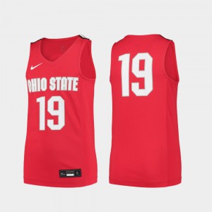 Kids Basketball Ohio State Replica #19 college Jersey - Scarlet