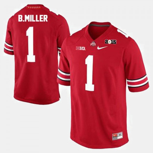 Men's OSU #1 Football Braxton Miller college Jersey - Red